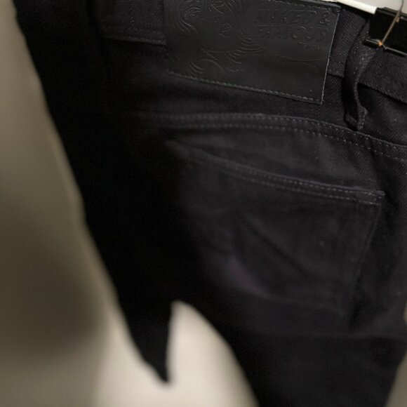 Naked & Famous Black Weird Guy Selvedge Chino Mens 30 - Picture 2 of 8